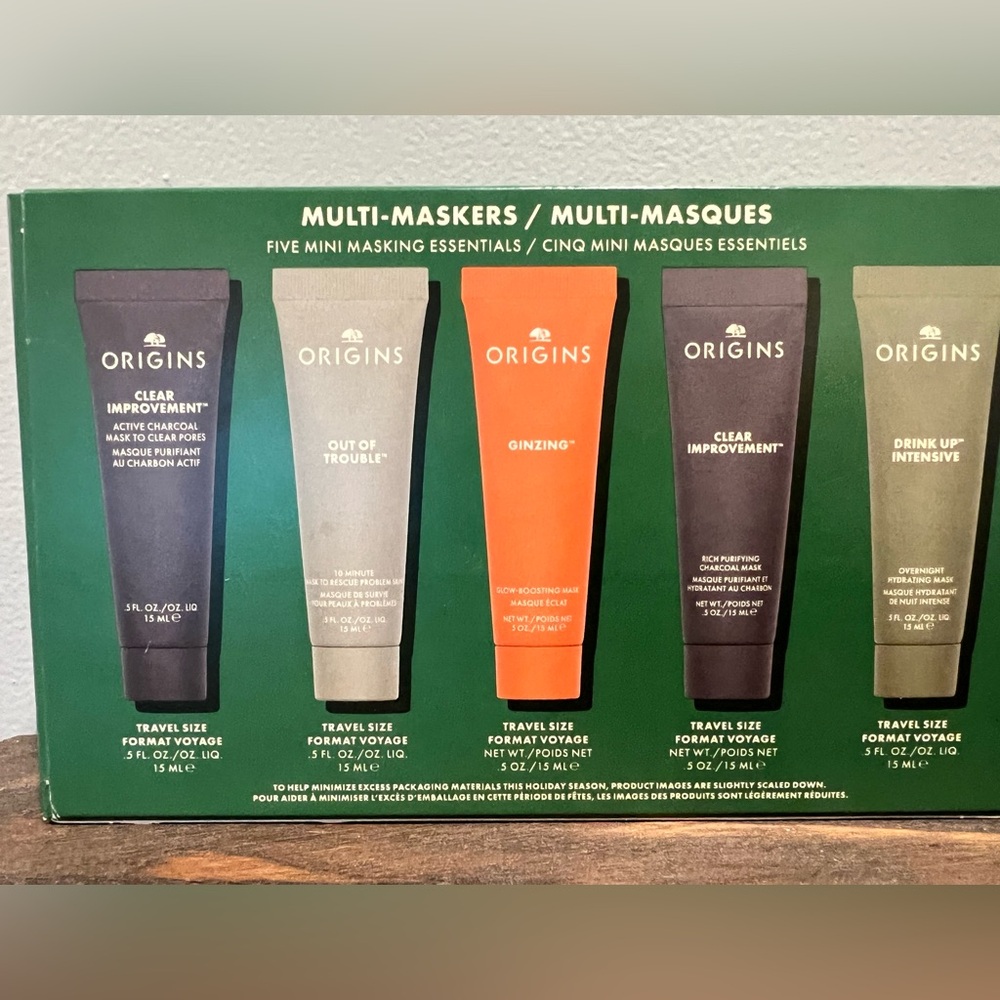 Origins Multi-Maskers Five Mini Masking Essentials New In Box Ginzing Intensive